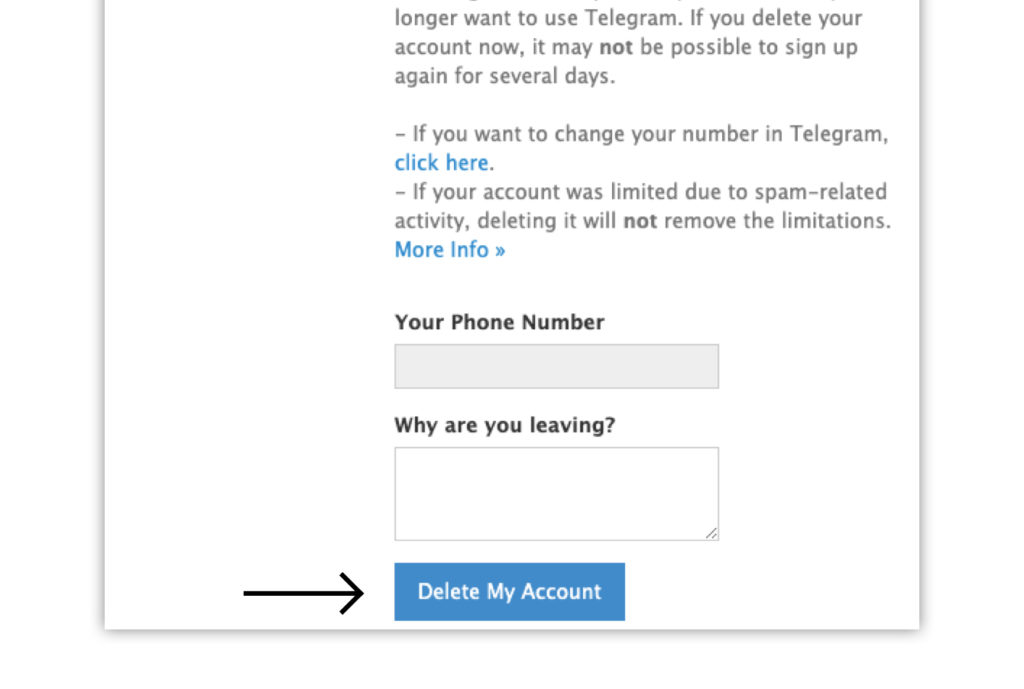 Delete your Telegram acount.