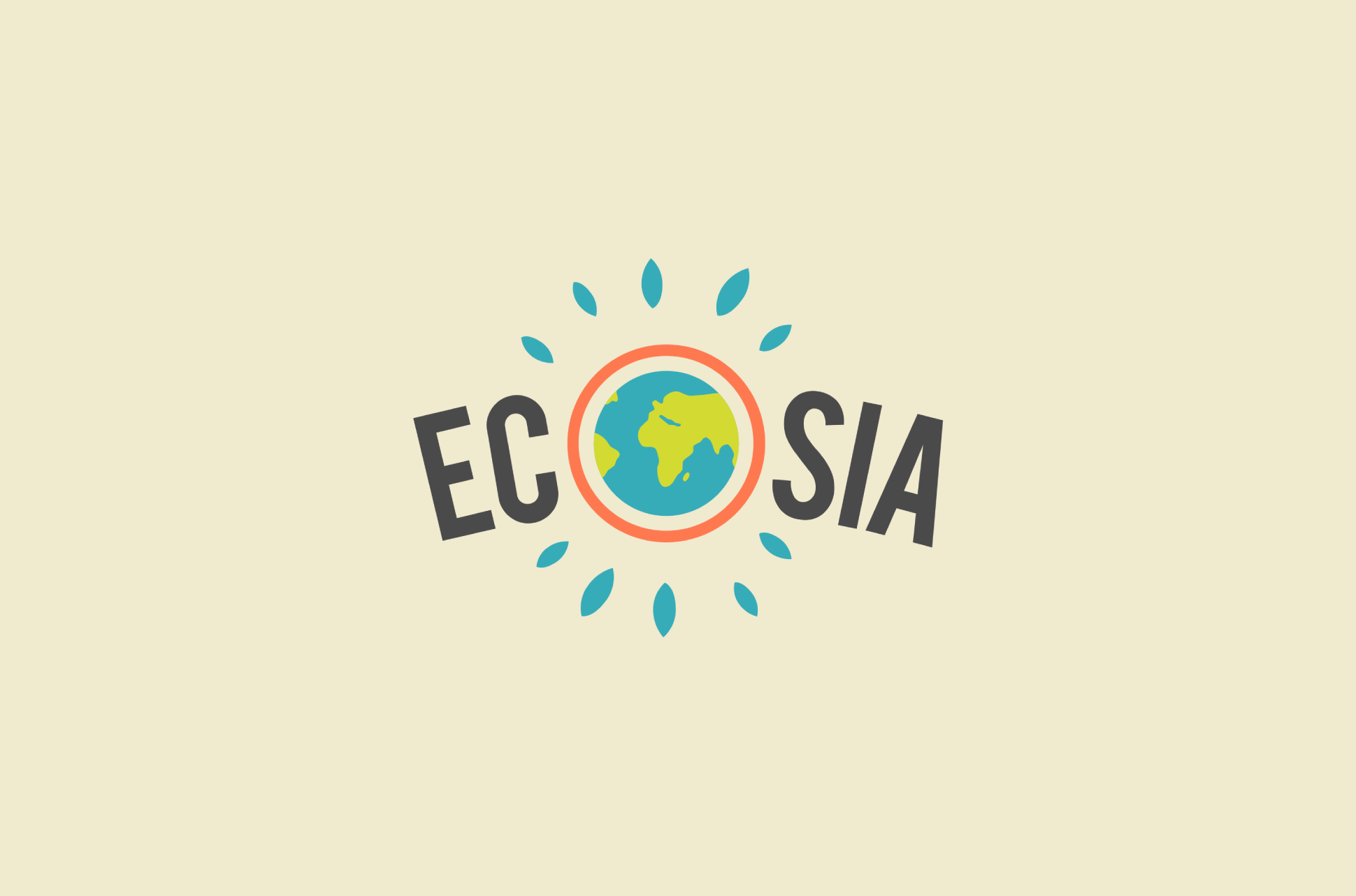 Ecosia logo.