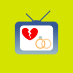 TV with heartbreak and wedding rings icons