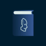 Book with a robot face on the cover.