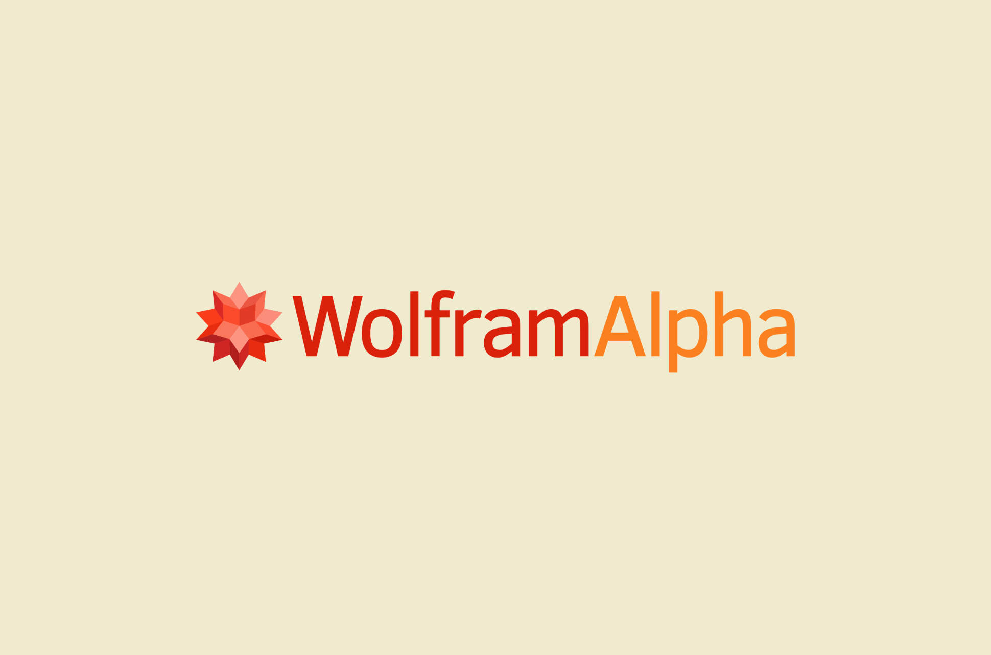 Wolfram Alpha logo.
