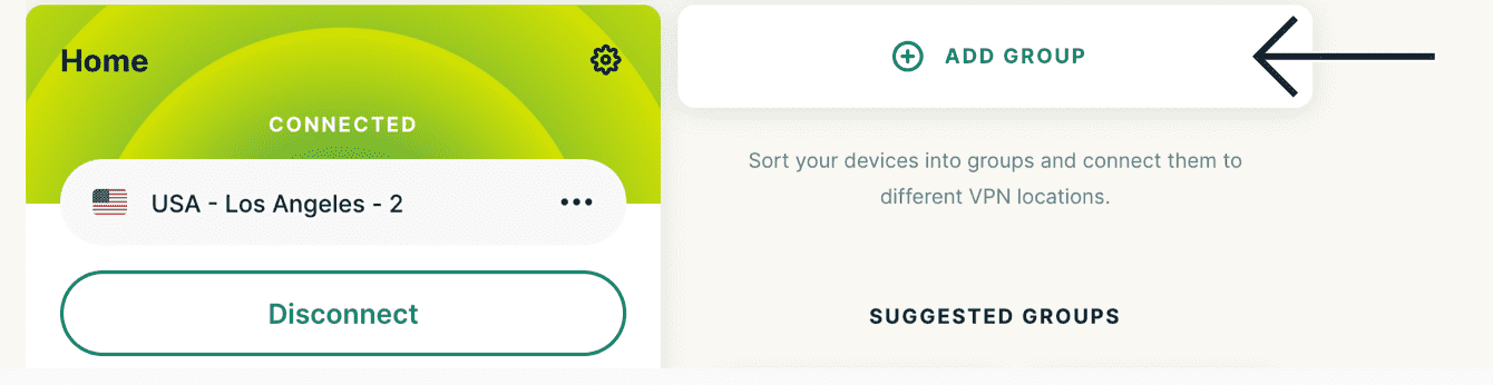 Select “Add group."