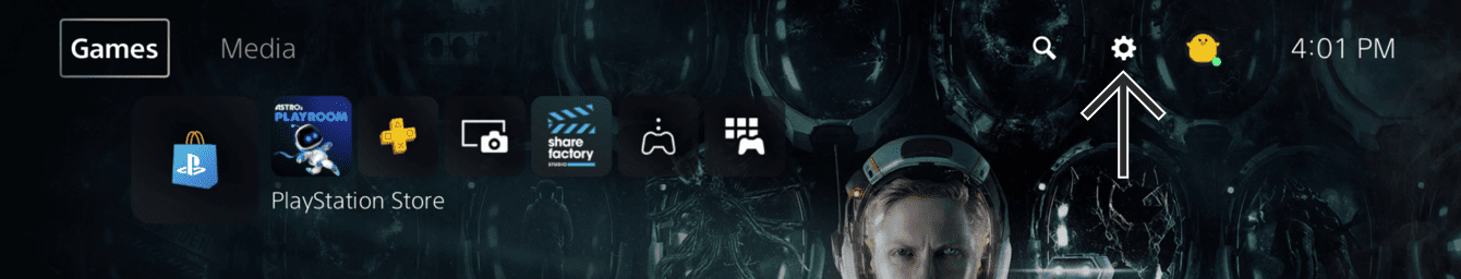 Select “Settings.”
