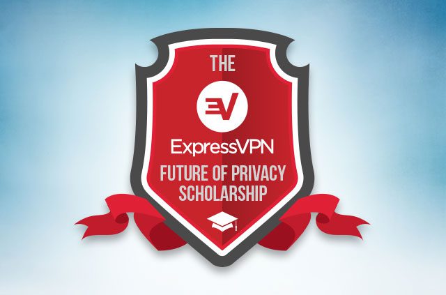 The ExpressVPN Scholarship logo. It looks a bit like a school badge.