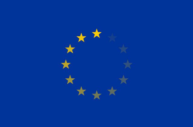 The EU flag buffers.