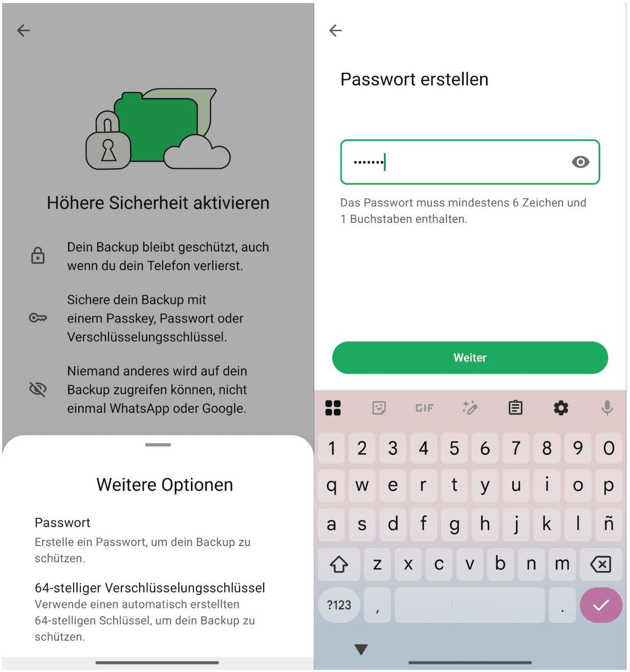 Choose Create Password Ge