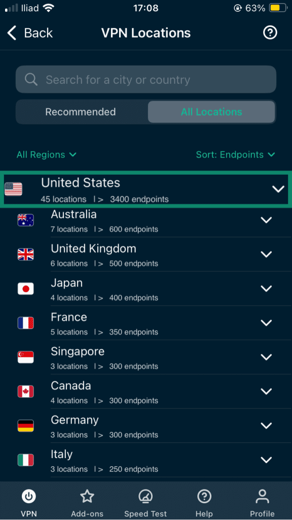 How to change location on iPhone | ExpressVPN