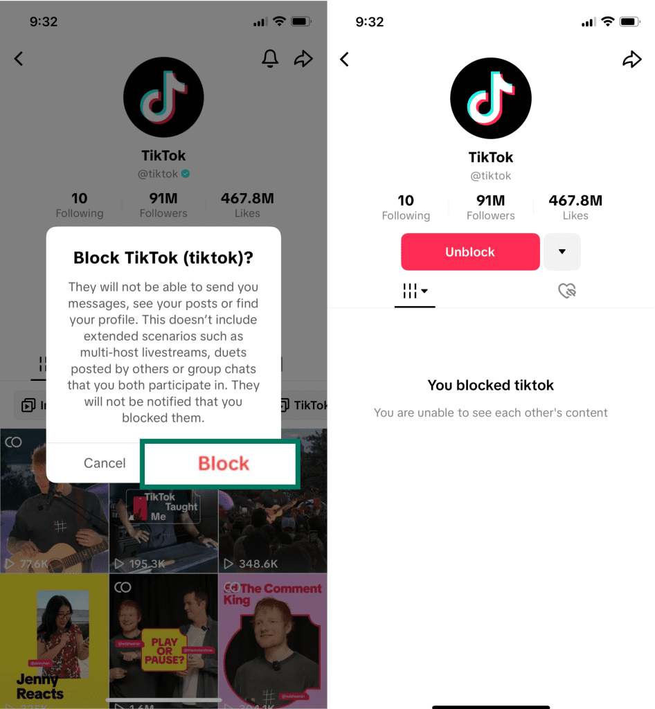 How To Block Tiktok Account
