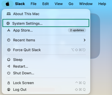 The Apple menu is open.
