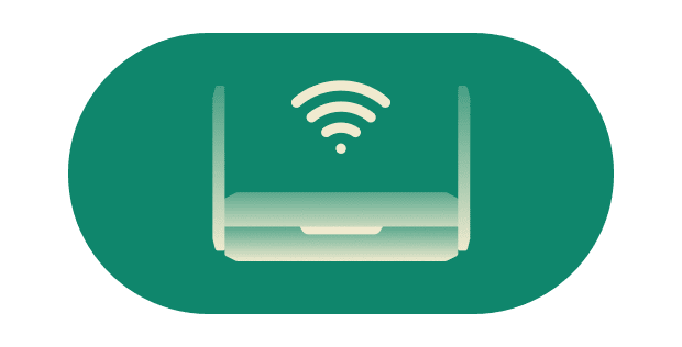 Wi-Fi Link Exclusif à Aircove Go. Connectez-vous à internet via un autre réseau Wi-Fi, sans câble.