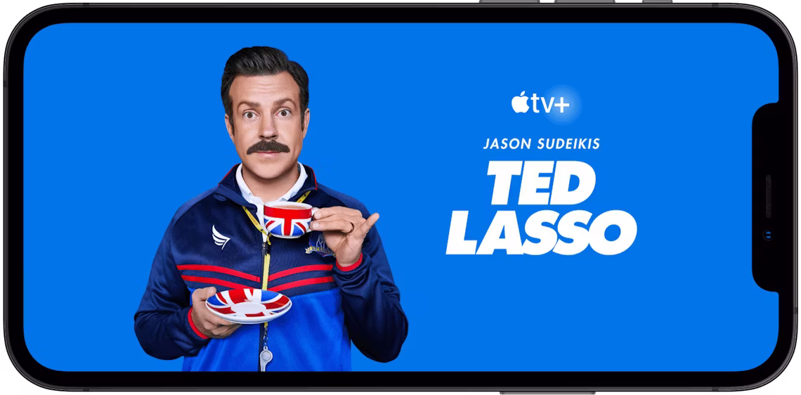 Watch Ted Lasso with an Apple TV+ VPN on iPhone.