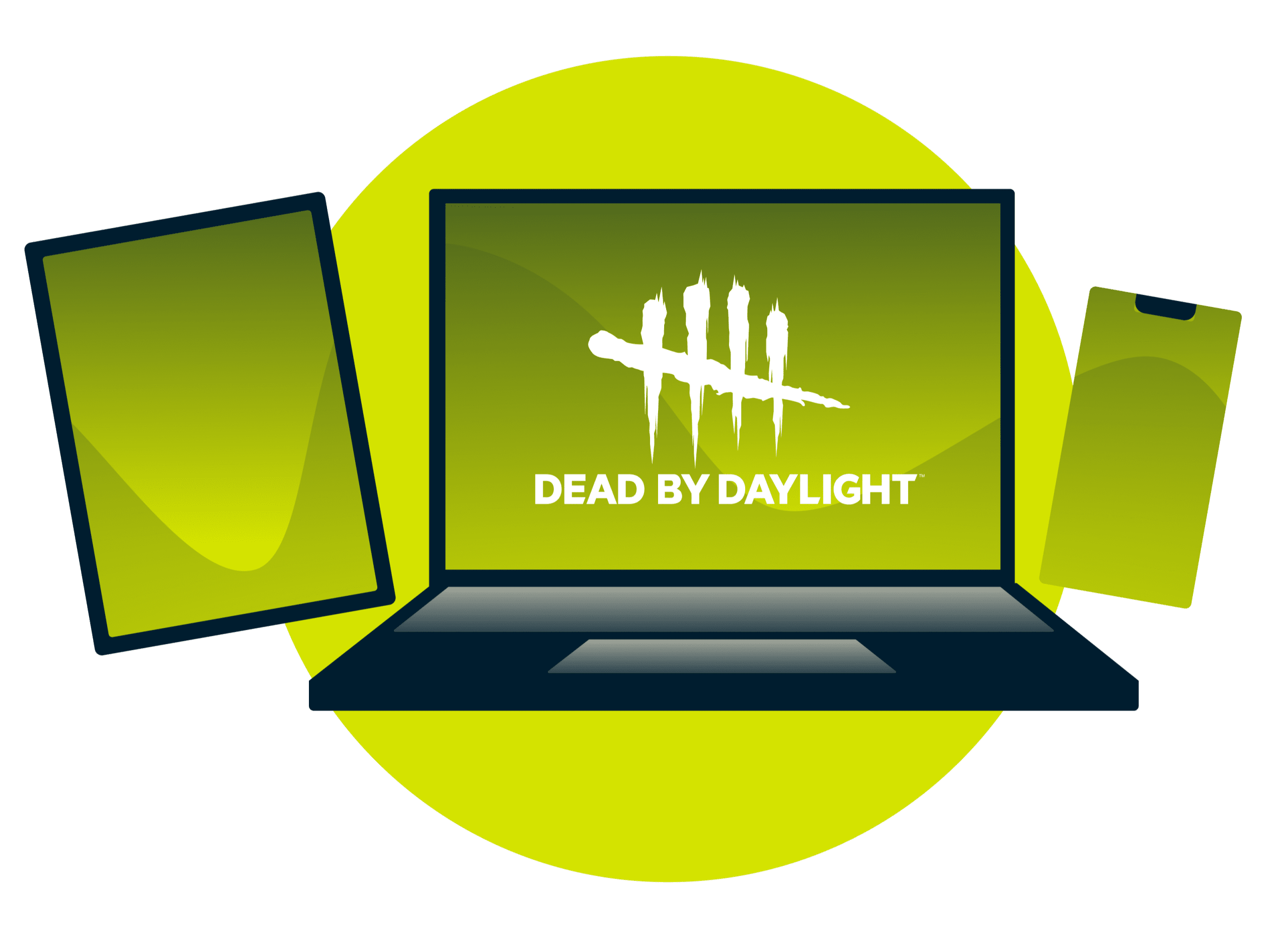 Devices with Dead by Daylight logo