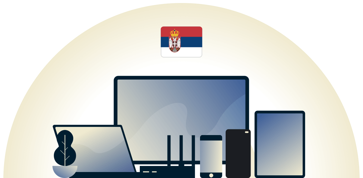 Serbia VPN protecting a variety of devices.
