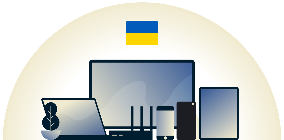 Ukraine VPN schützt eine Vielzahl von Geräten.