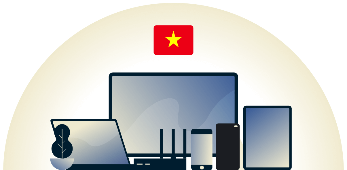 Unser Vietnam-VPN schützt eine Vielzahl von Geräten.