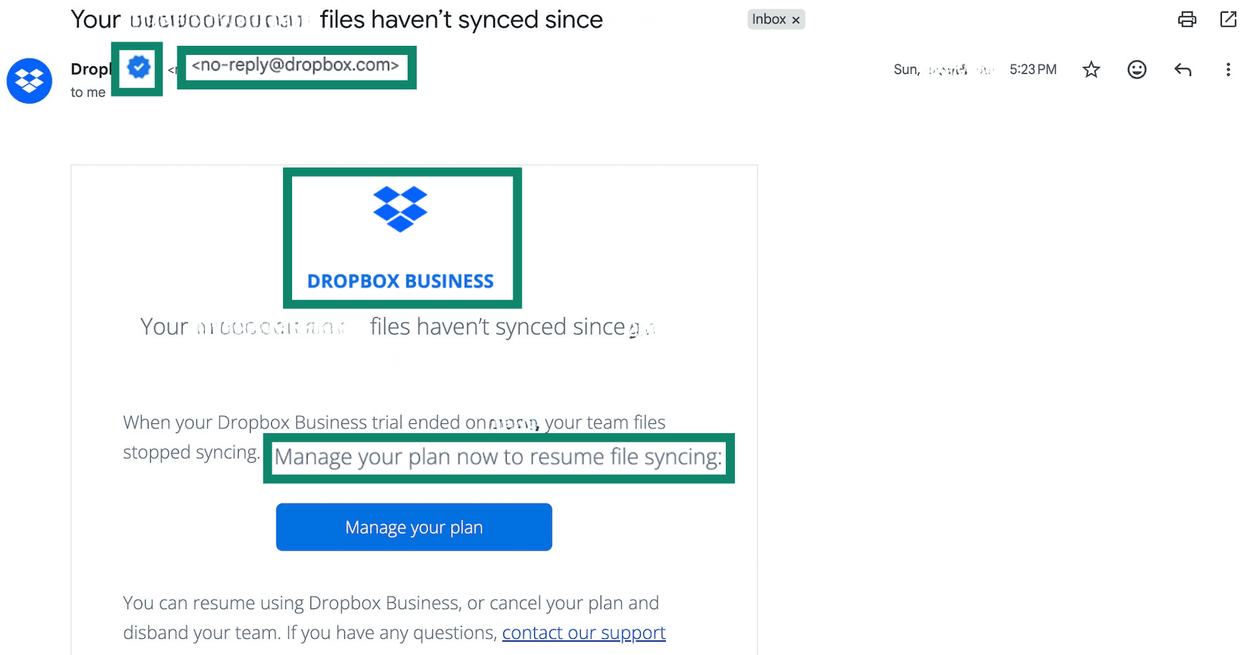 How to identify a Dropbox spam email and stay safe online