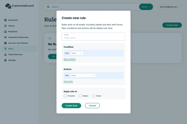 ExpressMailGuard: Email Privacy Without Your Real Address