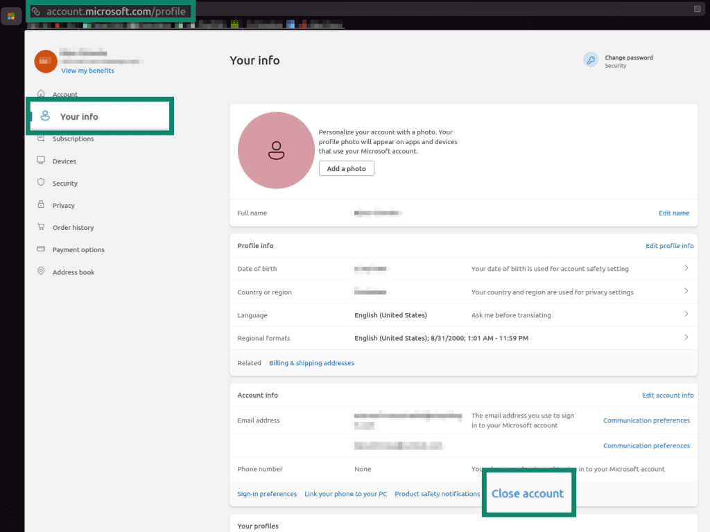 Stepbystep guide on how to delete Microsoft account