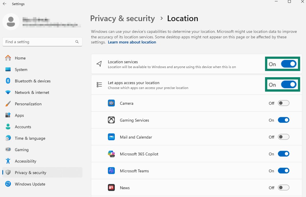 Location services: How to enable and manage settings