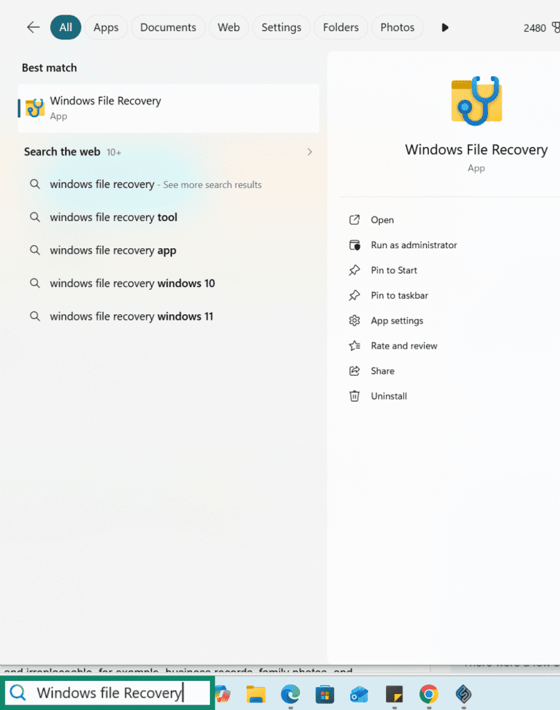 How to recover deleted files on Windows