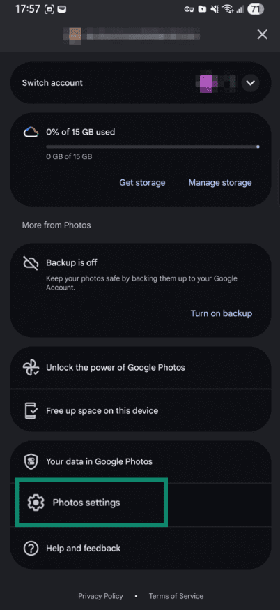 How to turn off Google Photos backup without losing photos