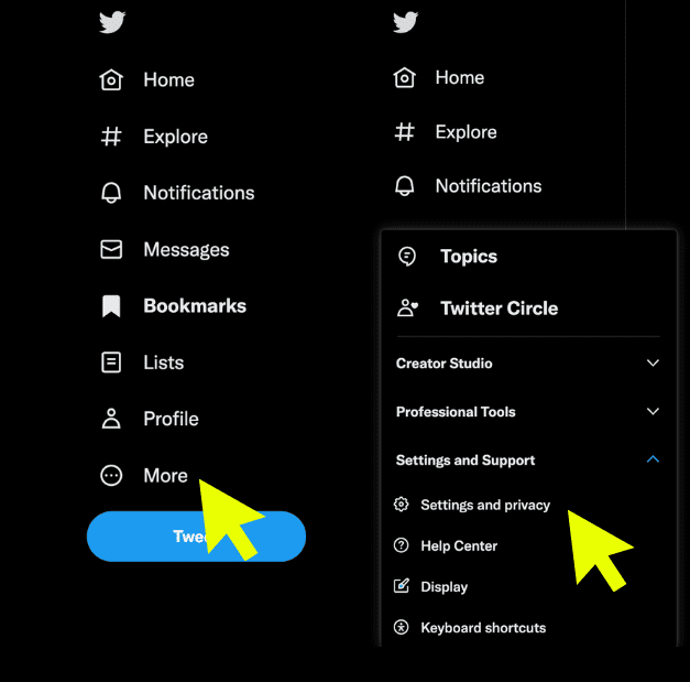 Twitter Account Deactivation Step 1