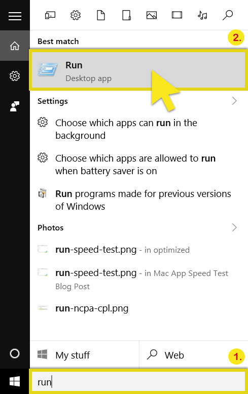 search-run