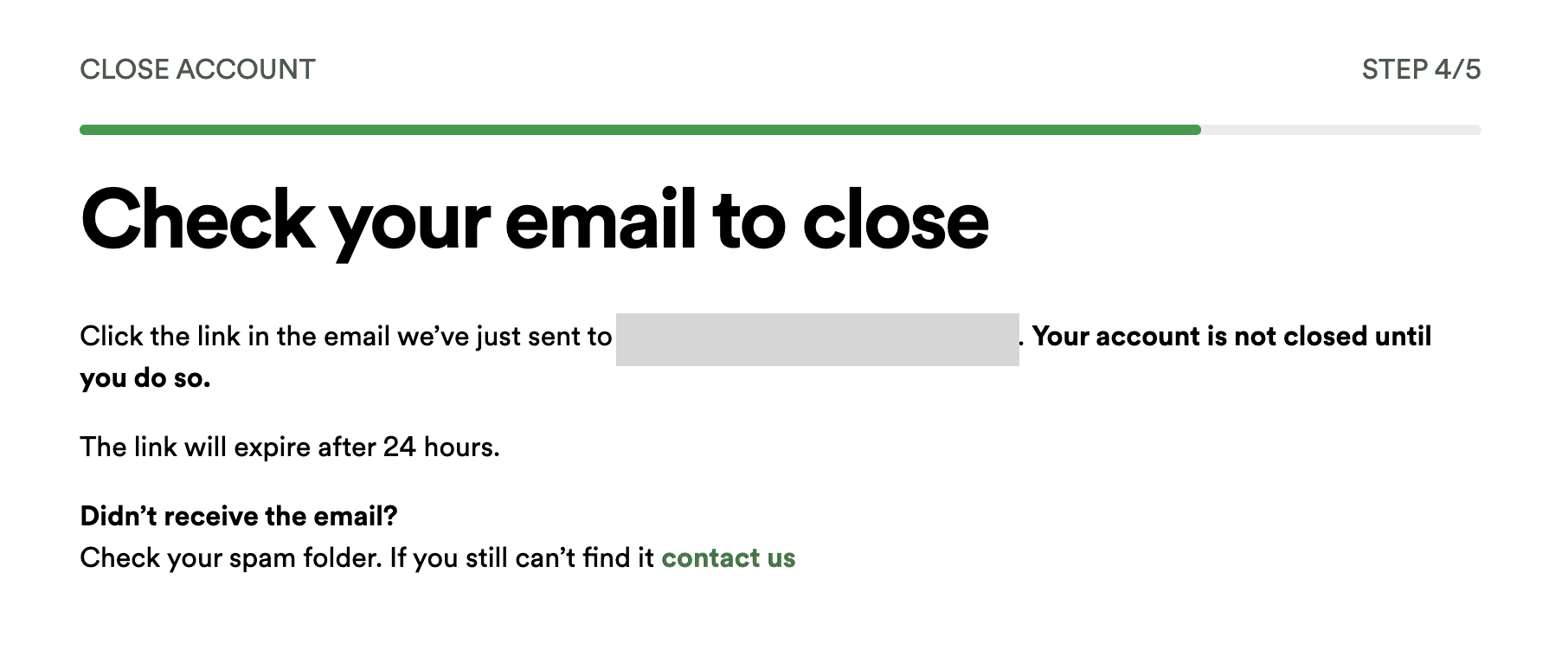 Delete Your Spotify Account - Step 7