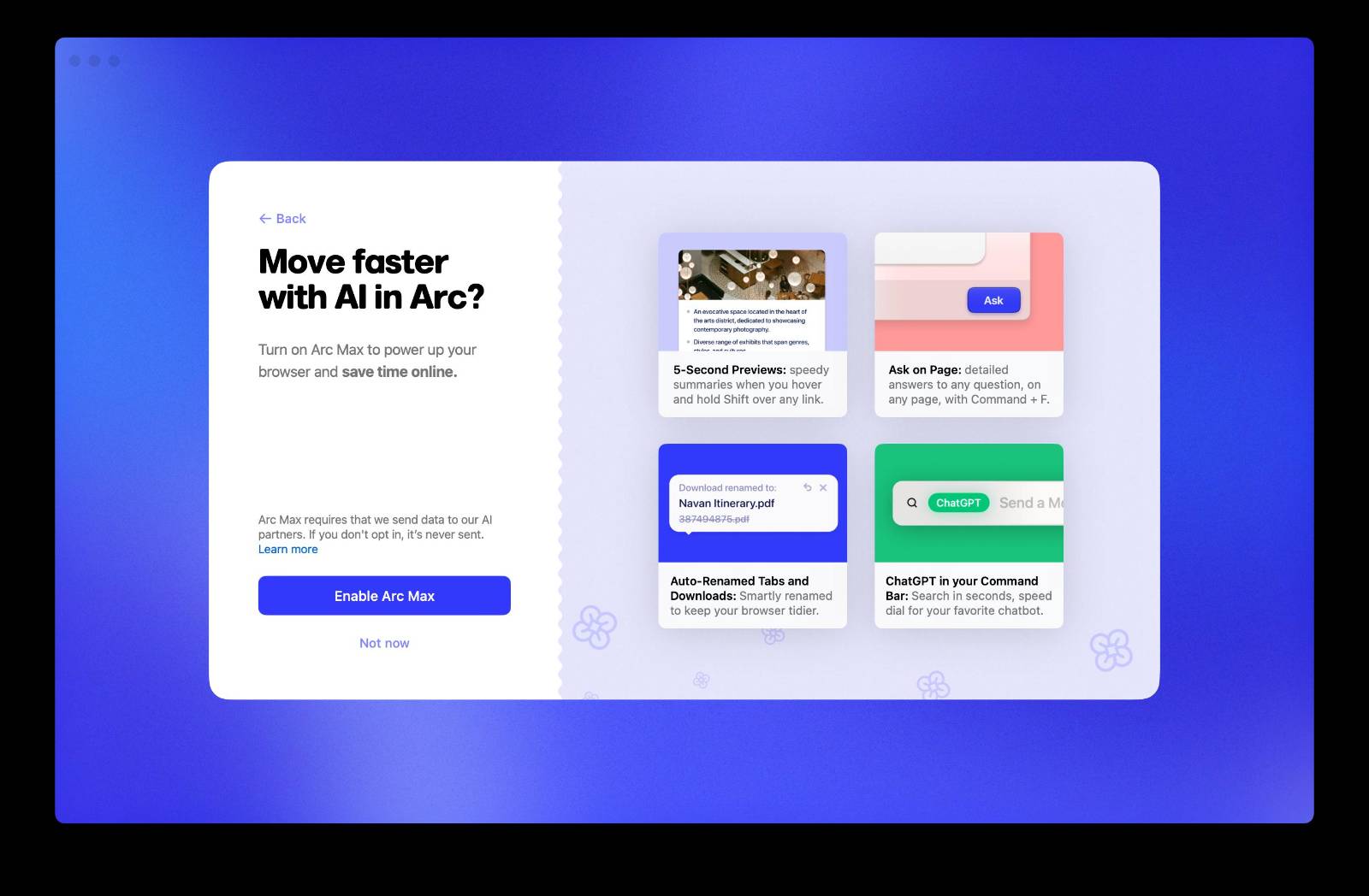 Overview of Arc browser