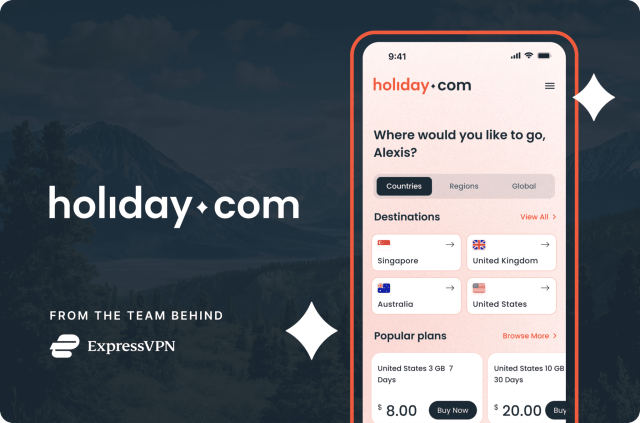 ExpressVPN launches the holiday.com eSIM