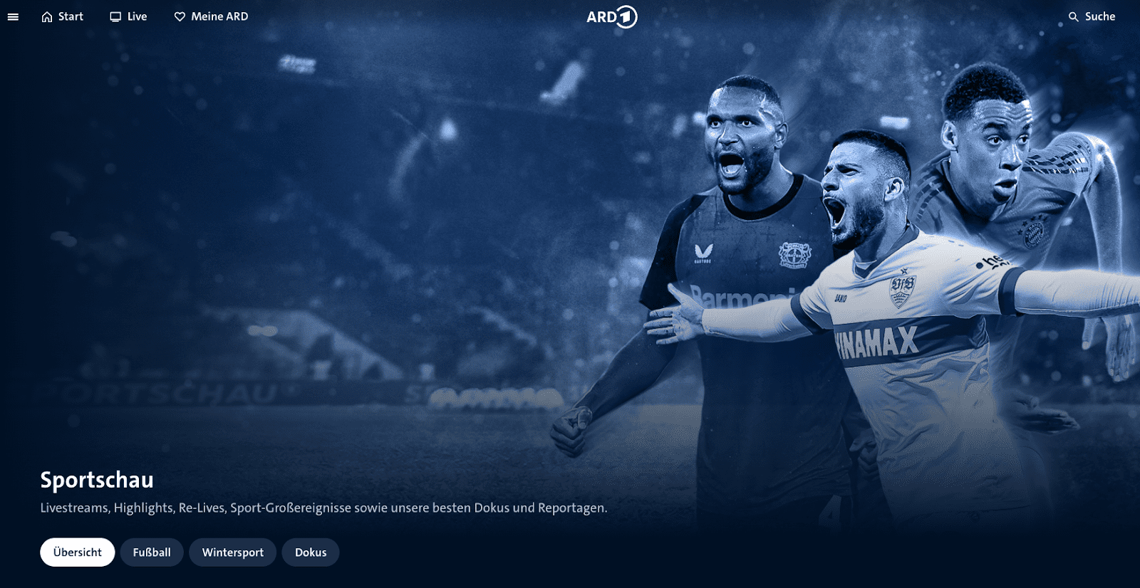 Screenshot of ARD