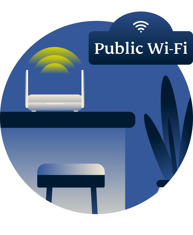 Aircove Go router on a table