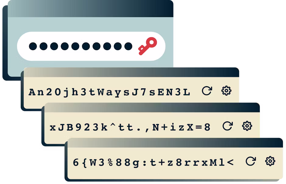 ExpressVPN Keys 비밀번호 관리자를 이용해 강력한 비밀번호를 생성하세요. 