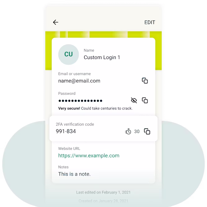 Code de vérification 2FA sur ExpressVPN Keys